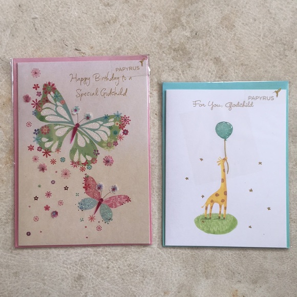 Papyrus | Office | Papyrus 2 Godchild Birthday Cards | Poshmark